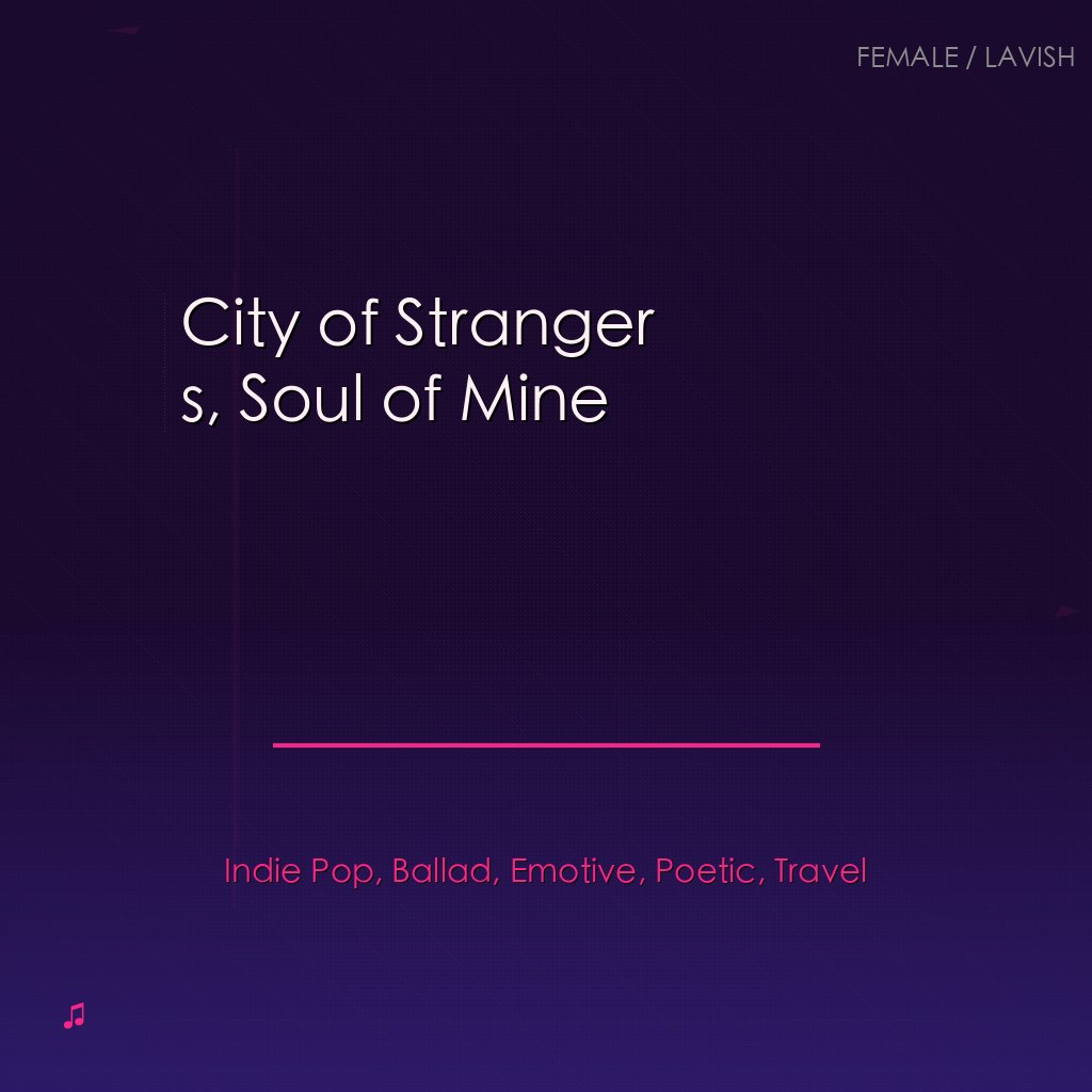 City of Strangers, Soul of Mine